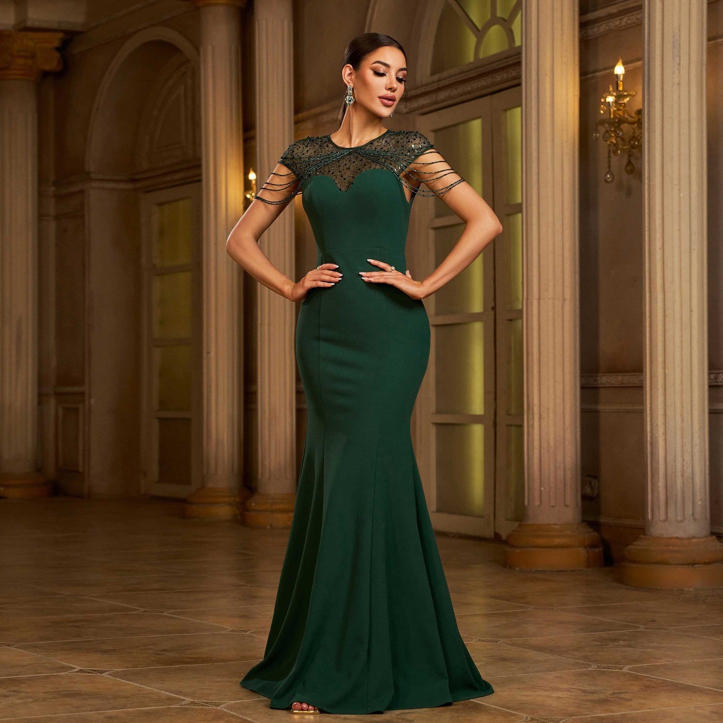 Emerald Éclat Gown – LUXE Edition