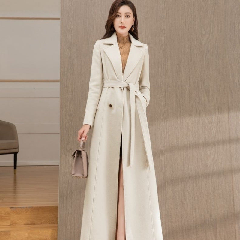 Ivory Cashmere Trench – LUXE Edition