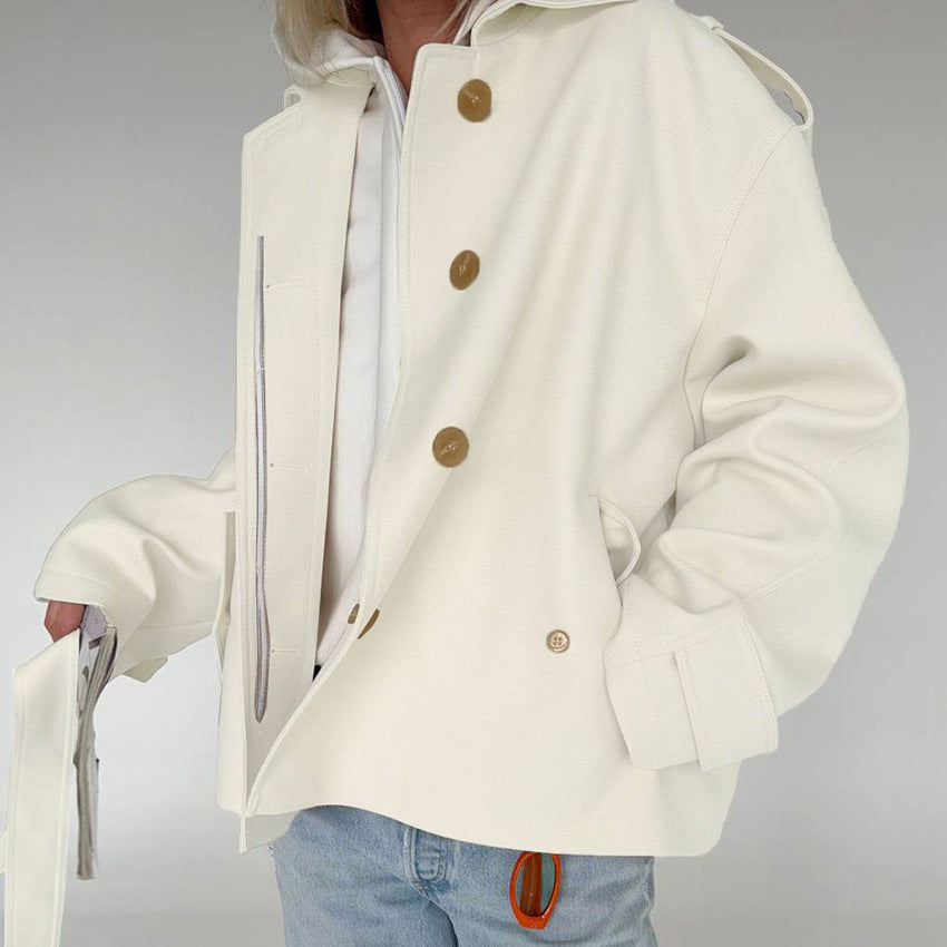 Céline Belted Trench Coat – IVORY Edition
