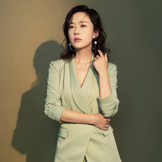 Two-piece Women's Slim Suit Wide-leg Pants