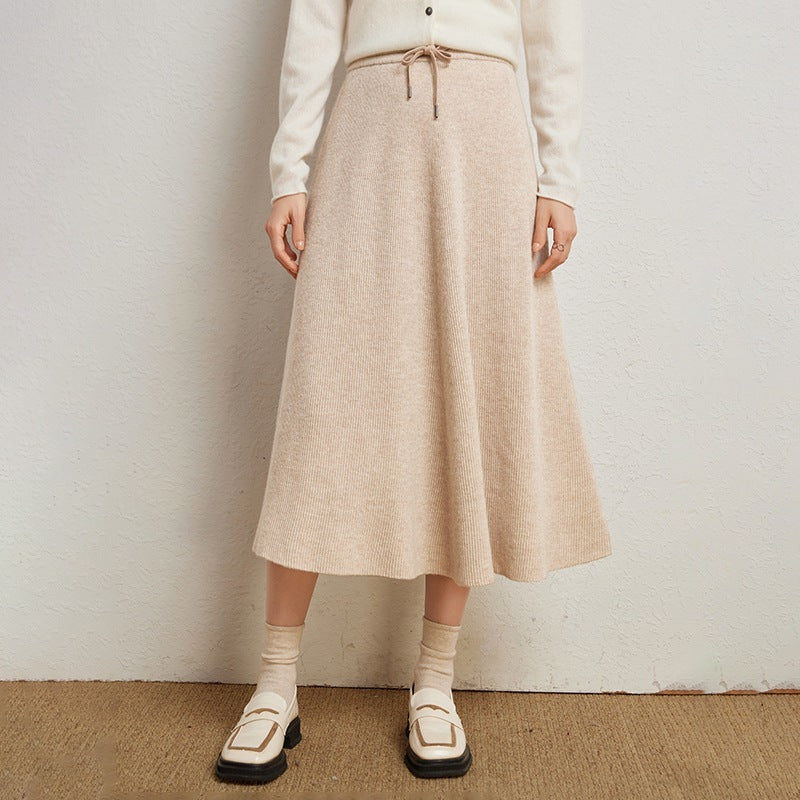 Fashionable Cashmere Knitted Skirt For Women