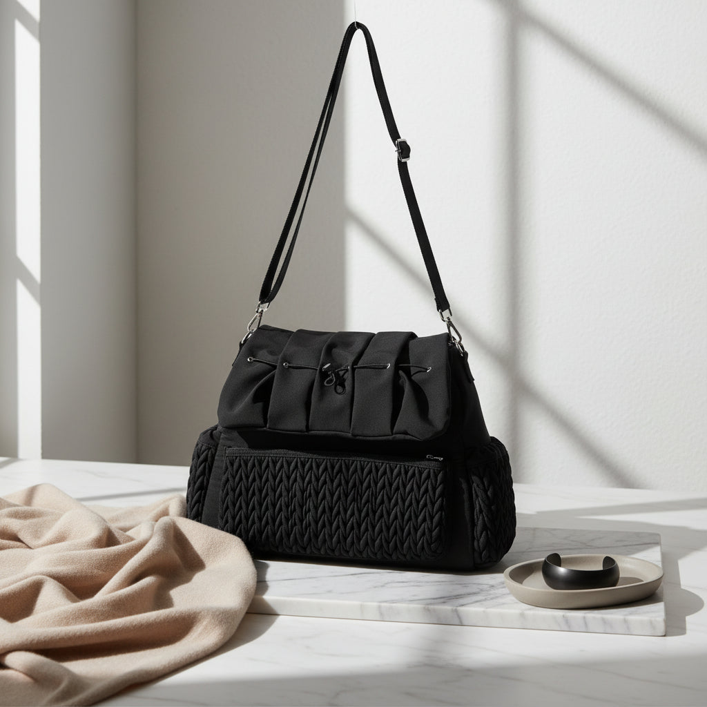 Quilted Nylon Diaper & Travel Bag – DAILY Edition