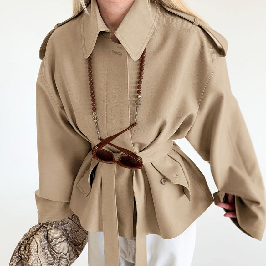 Céline Belted Trench Coat – IVORY Edition