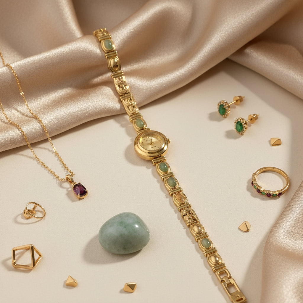 Green Beryl Bracelet Watch – LUXE Edition