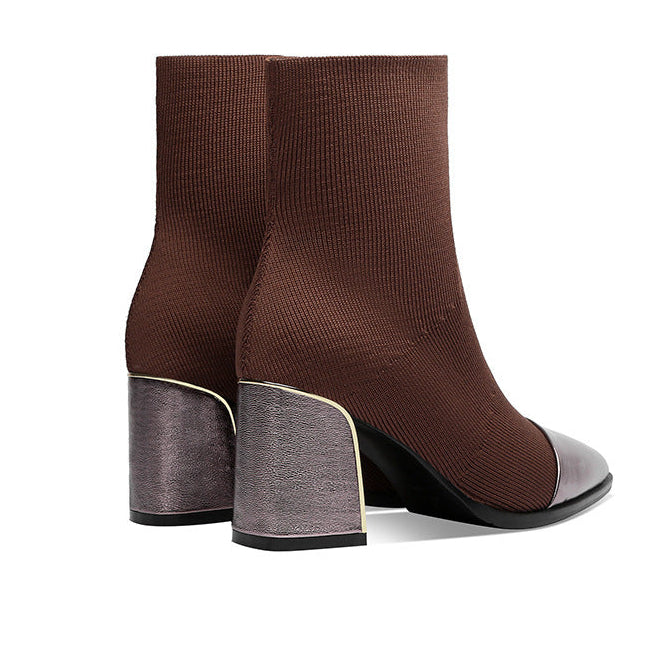 Sophia Elastic Ankle Boots – LUXE Edition