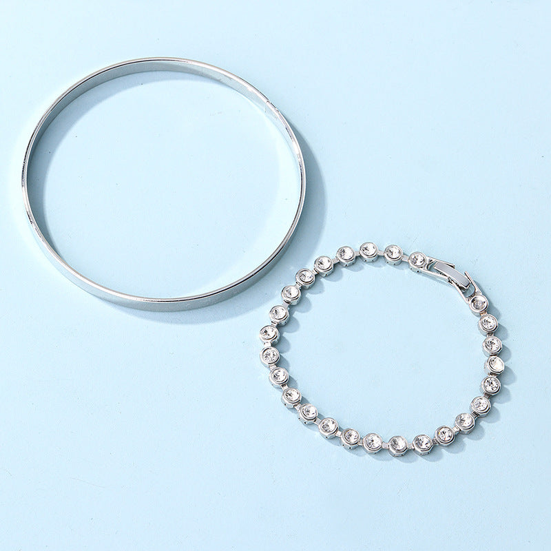 Aura Crystal Bangle Set – LUXE Edition