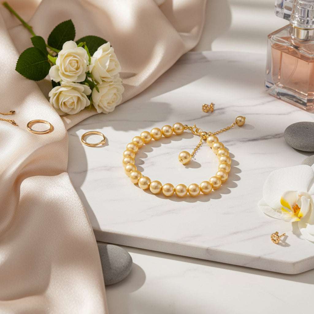 Golden Pearl Bracelet – GLOW Edition