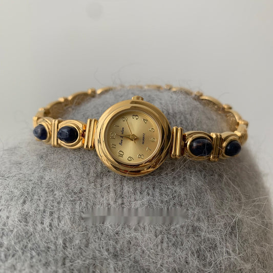 Blue Agate Antique Quartz Watch