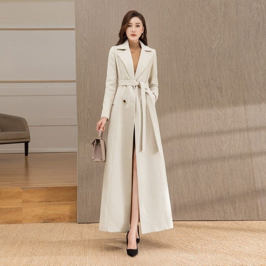 Ivory Cashmere Trench – LUXE Edition