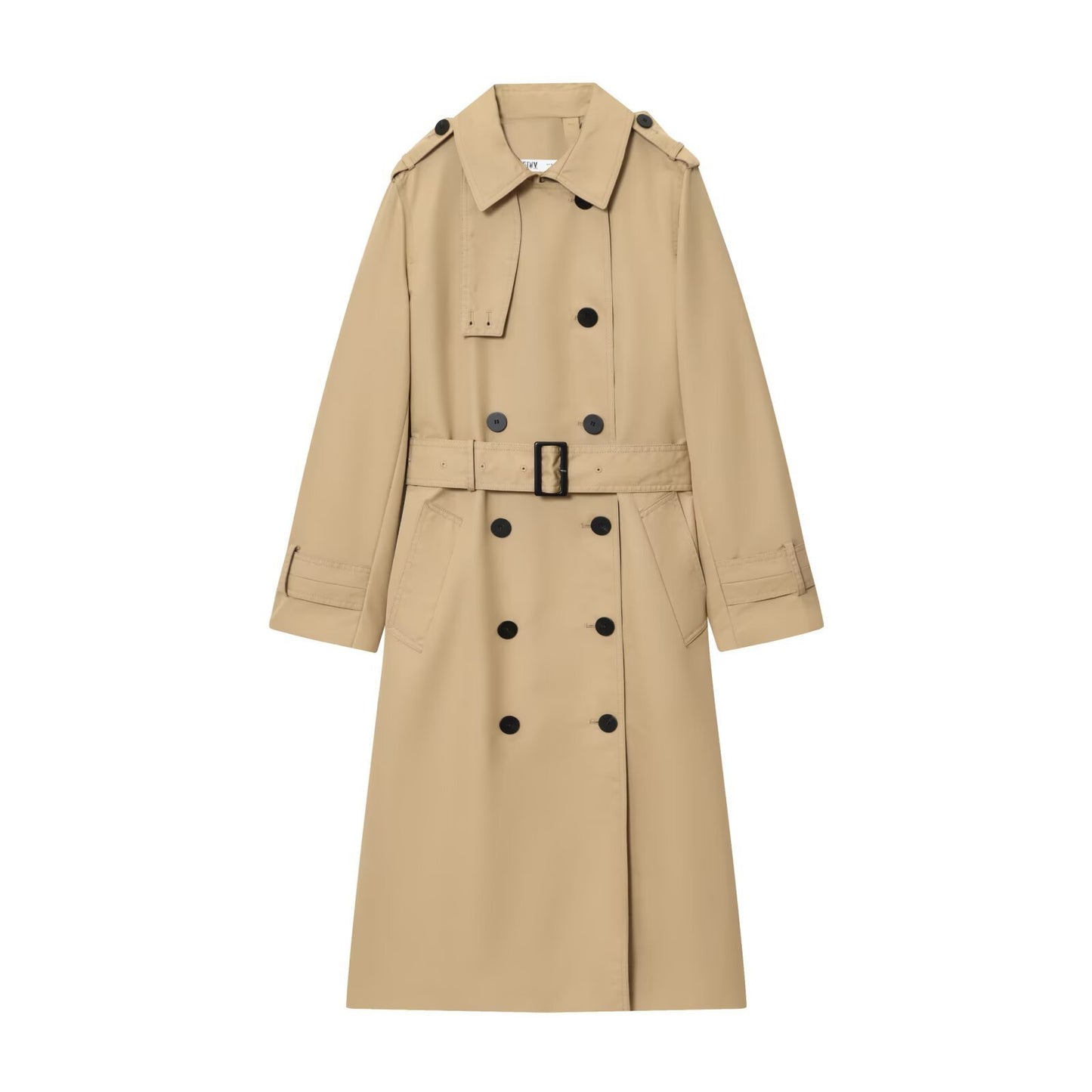 Women's Long Graceful And Fashionable Double Breasted Trench Coat