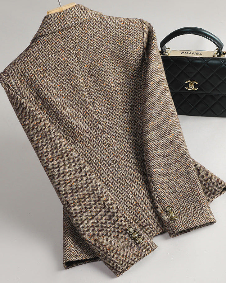 Cambridge Wool Tweed Blazer – LUXE Edition