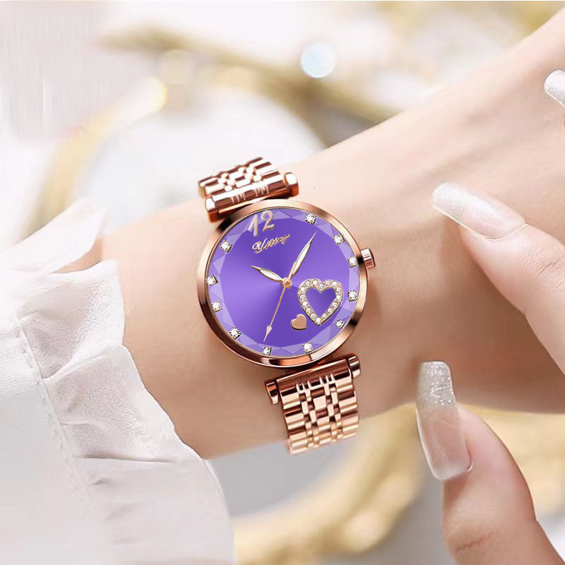 Women's Good-looking Niche Diamond Student Watch Simple